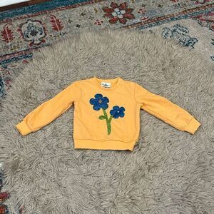 Rare editions sparkle flower sweatshirt size 6